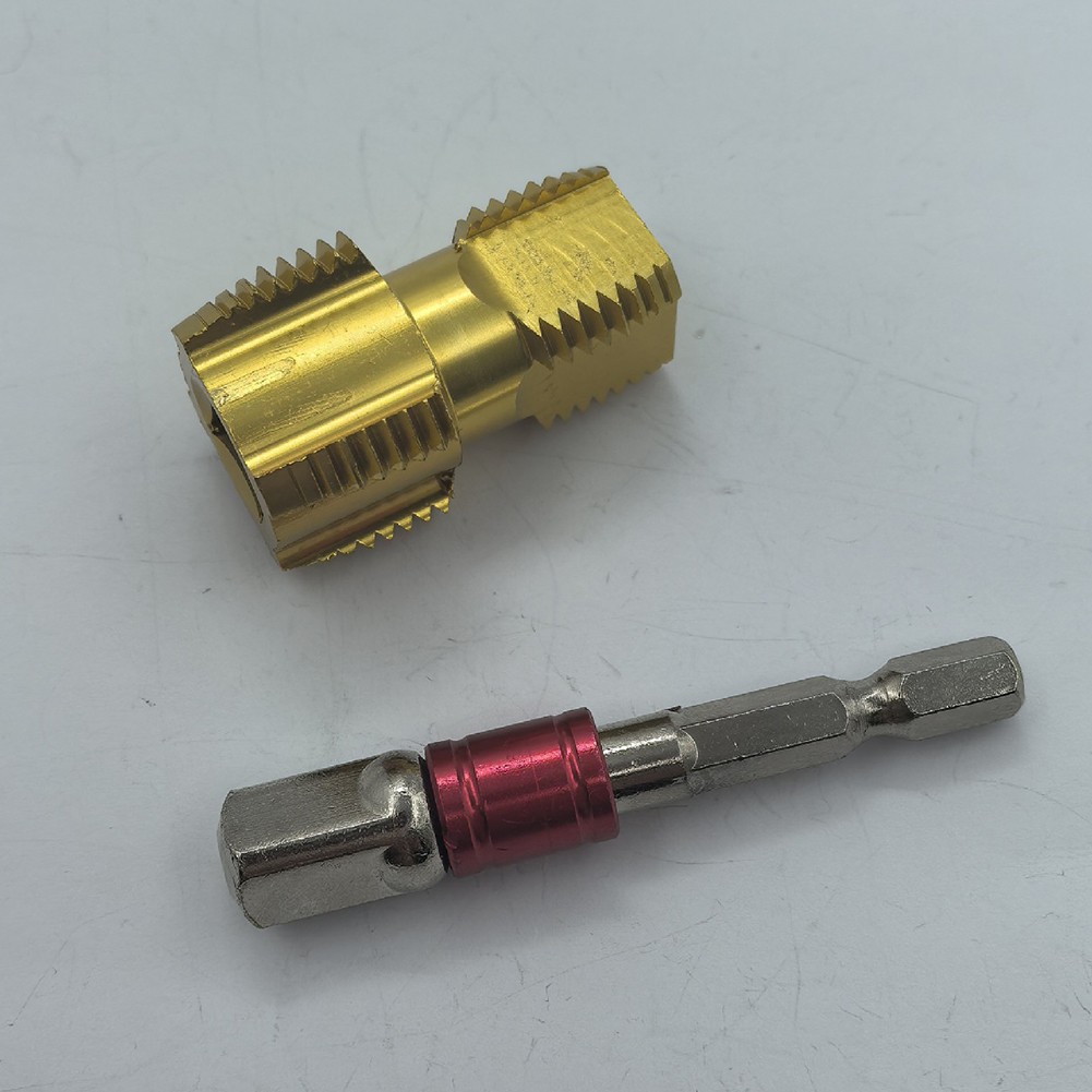 Adaptador de taladro eléctrico hexagonal de 6 35 mm para tuberías de agua de 12 y 34 pulgadas - Imagen 6 de 7