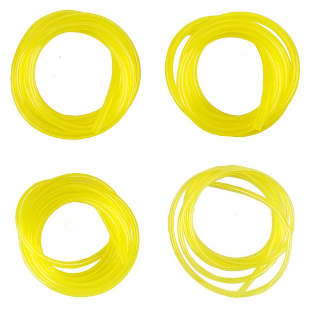 Yellow Fuel Pipe Collection Includes Four Hoses Each at One Meter Length