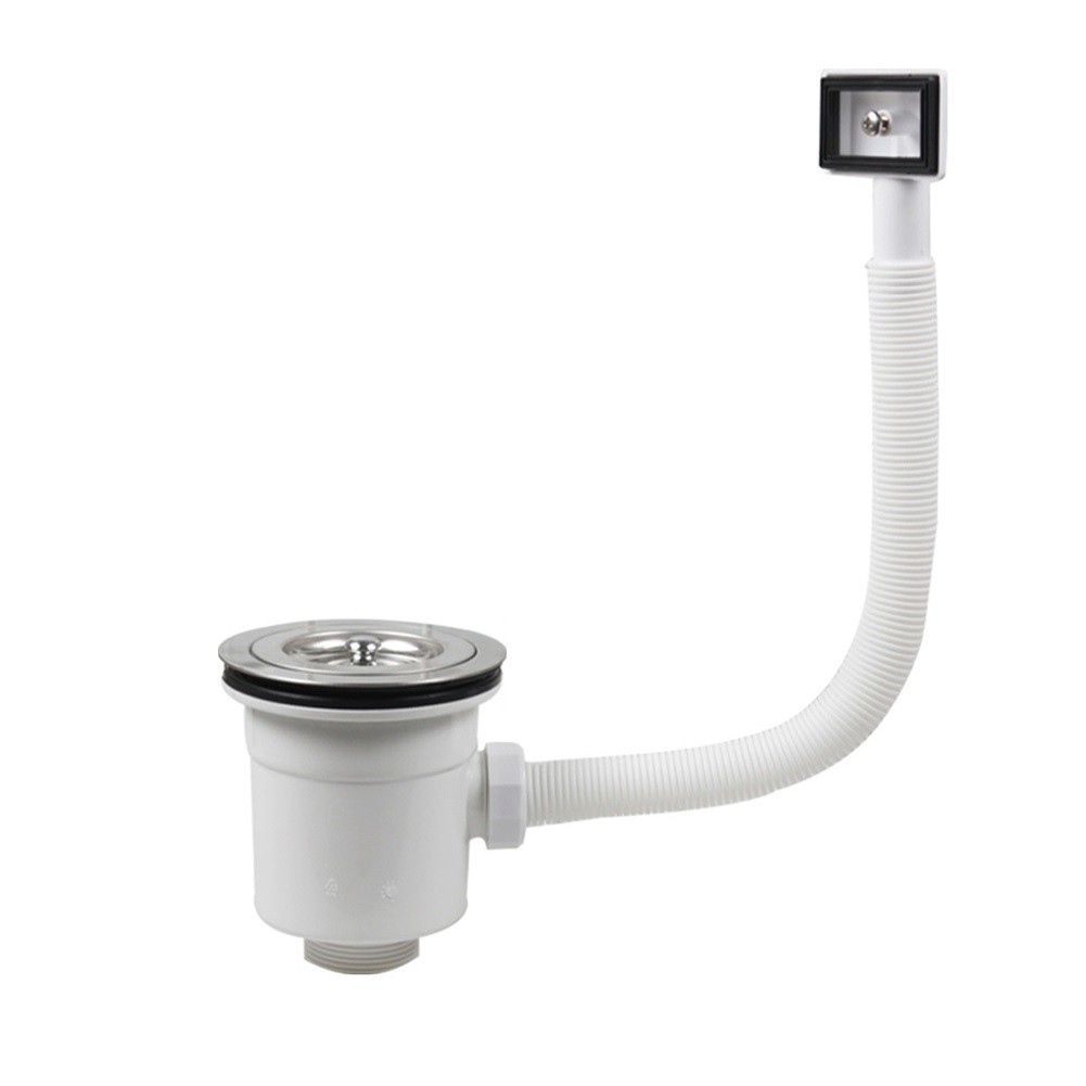 Compact Design Stainless Steel For Kitchen Sink Drain Assembly with Overflow