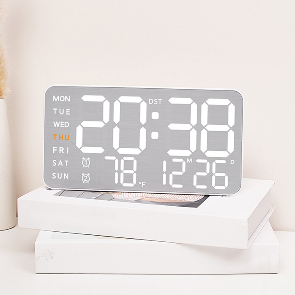 Compact LED Alarm Clock with 12/24 Hour Format and Celsius/Fahrenheit Toggle - Picture 40 of 42