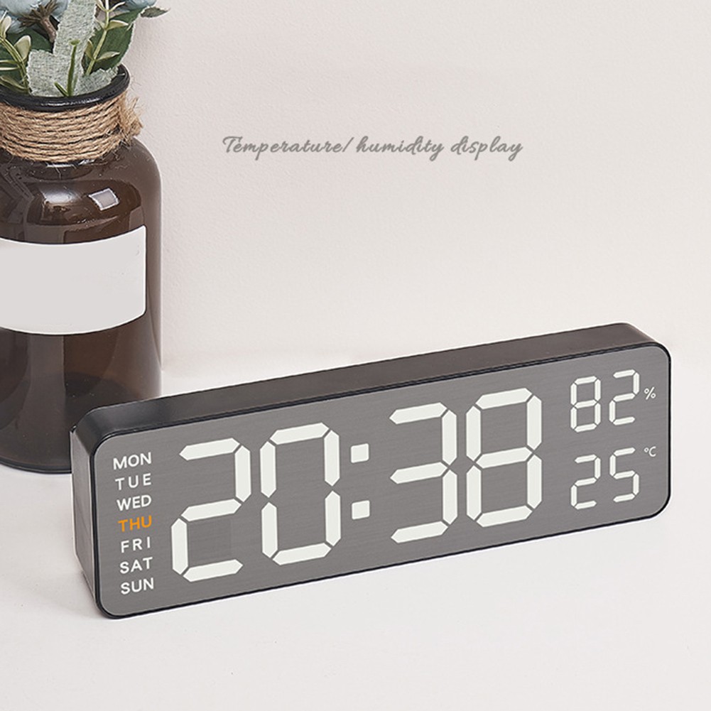 Compact LED Alarm Clock with 12/24 Hour Format and Celsius/Fahrenheit Toggle - Picture 21 of 42
