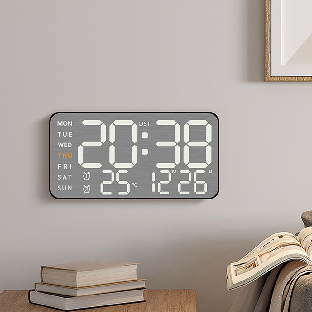 Compact LED Alarm Clock with 12/24 Hour Format and Celsius/Fahrenheit Toggle - Picture 31 of 42