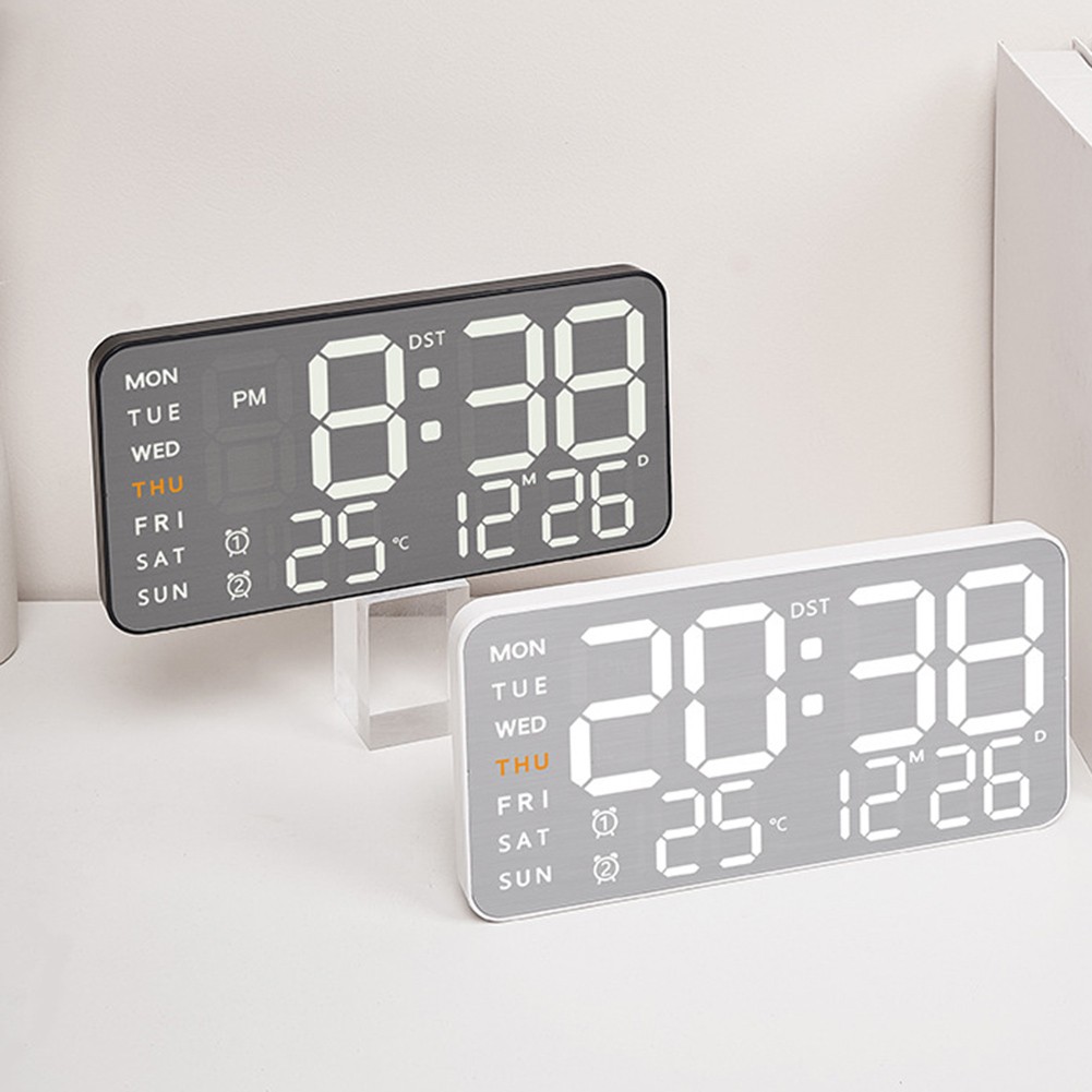 Compact LED Alarm Clock with 12/24 Hour Format and Celsius/Fahrenheit Toggle - Picture 36 of 42