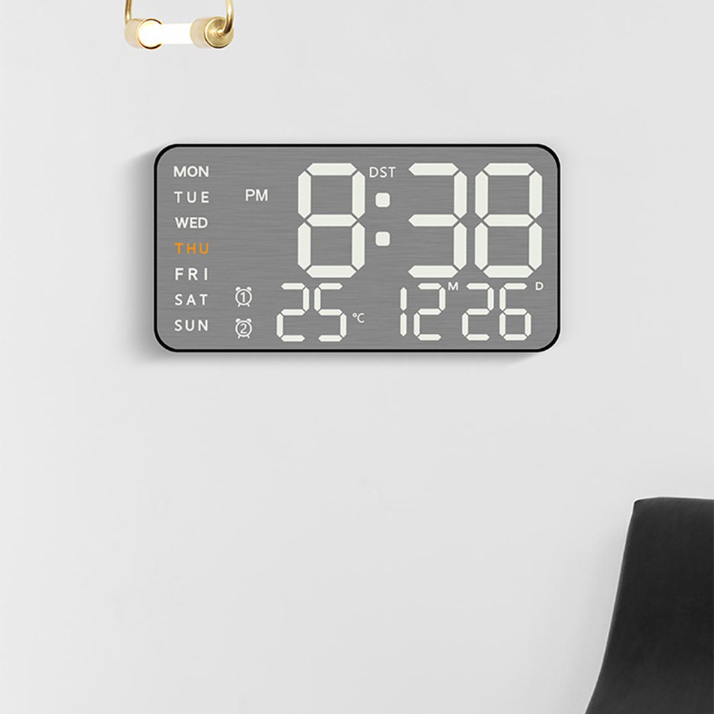 Compact LED Alarm Clock with 12/24 Hour Format and Celsius/Fahrenheit Toggle - Picture 32 of 42