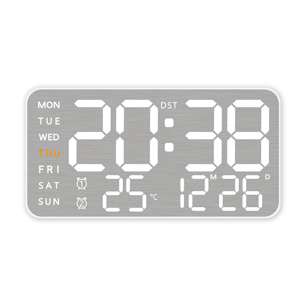 Compact LED Alarm Clock with 12/24 Hour Format and Celsius/Fahrenheit Toggle - Picture 41 of 42