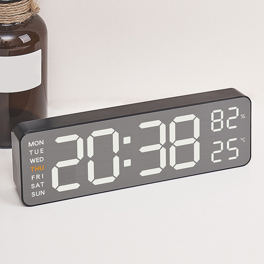 Compact LED Alarm Clock with 12/24 Hour Format and Celsius/Fahrenheit Toggle - Picture 16 of 42