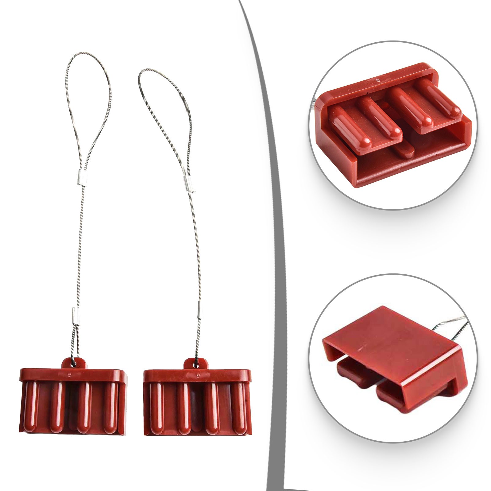 For Anderson Connector Covers in Red and Black Pack of Two Pieces Each - Picture 23 of 37