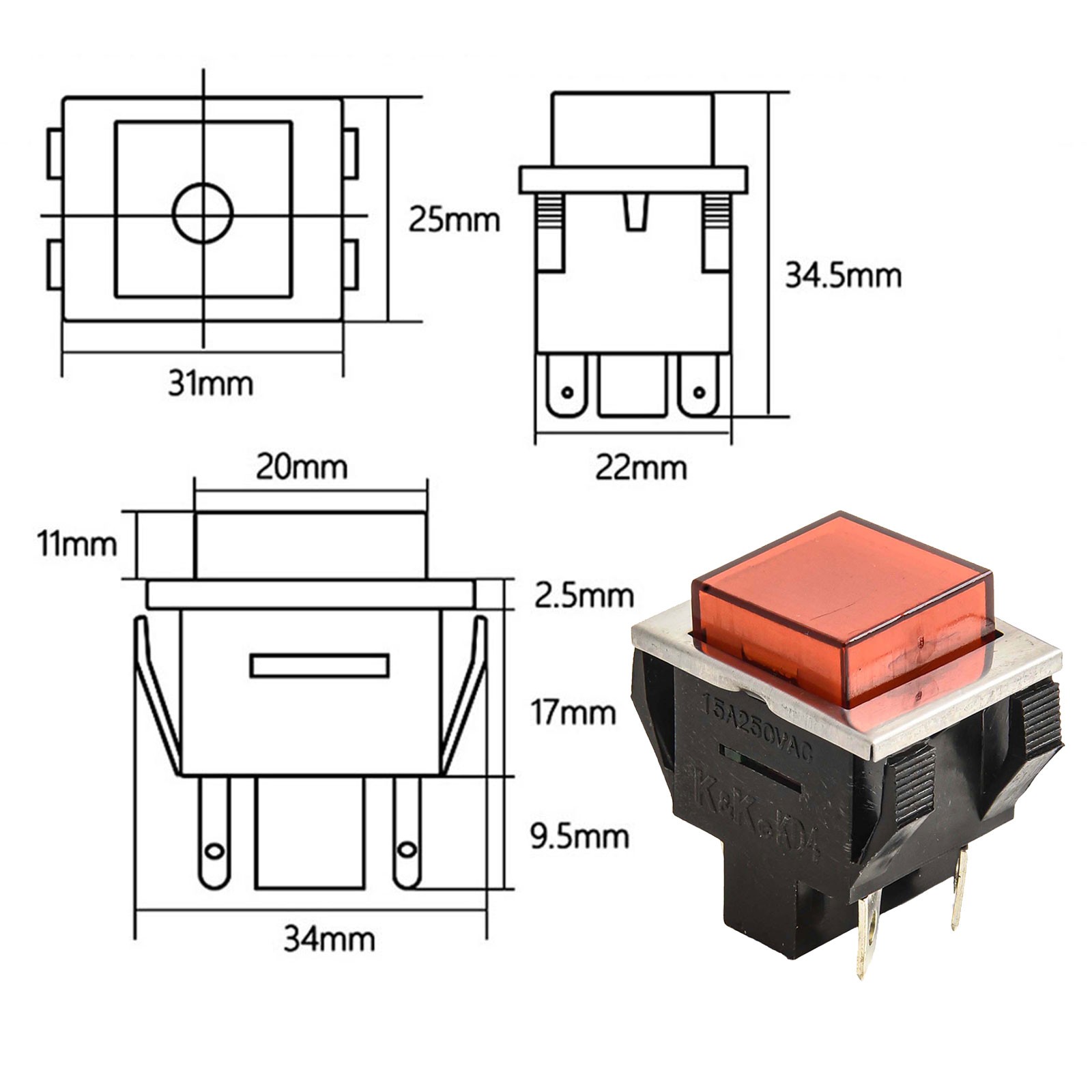 Effizienter quadratischer Tastenschalter KD4 für Textilanlagen und Druckanlagen - Bild 16 von 30