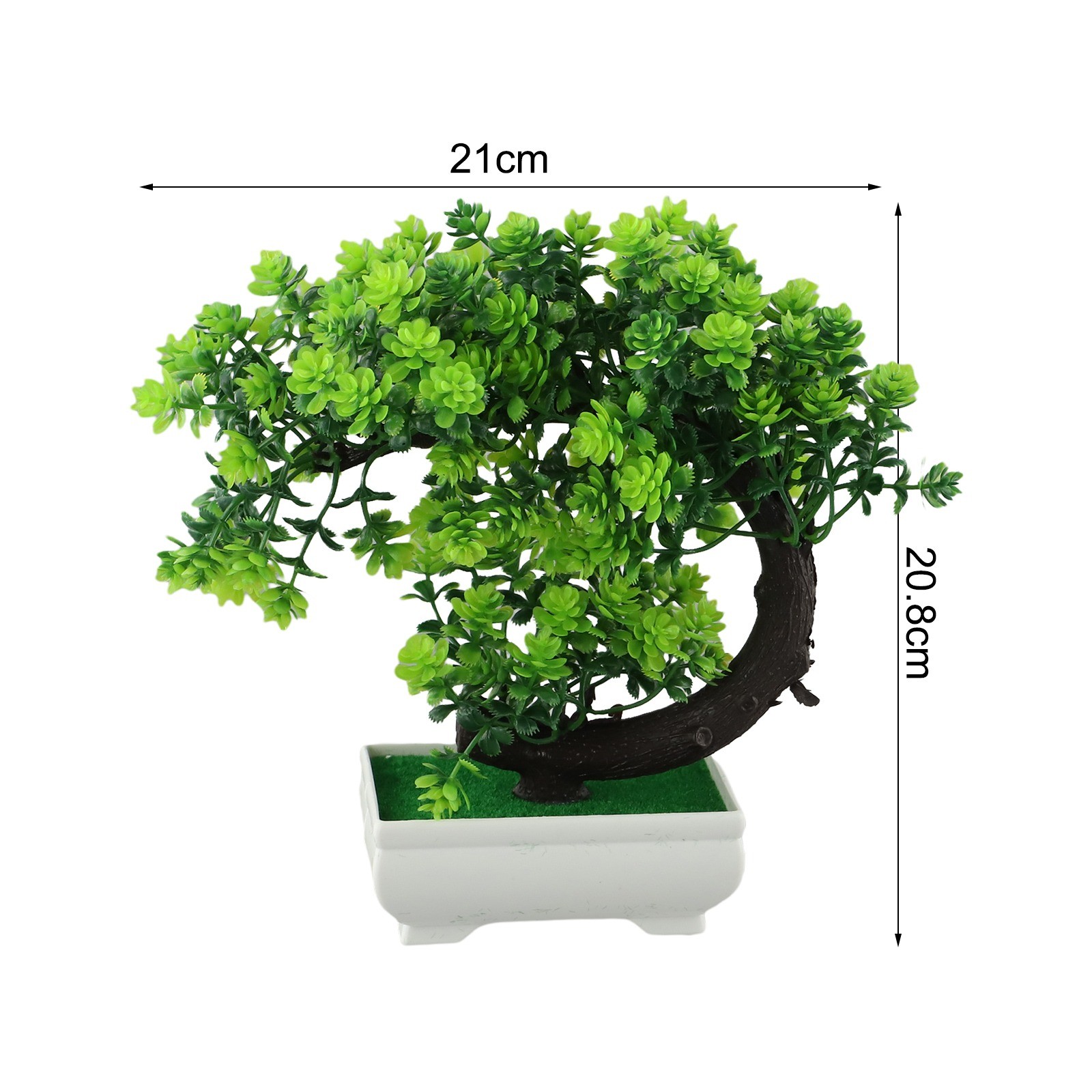 Lifelike Desktop Rose Crescent Moon Tree Bonsai Add Elegance to Your Space - Picture 29 of 44