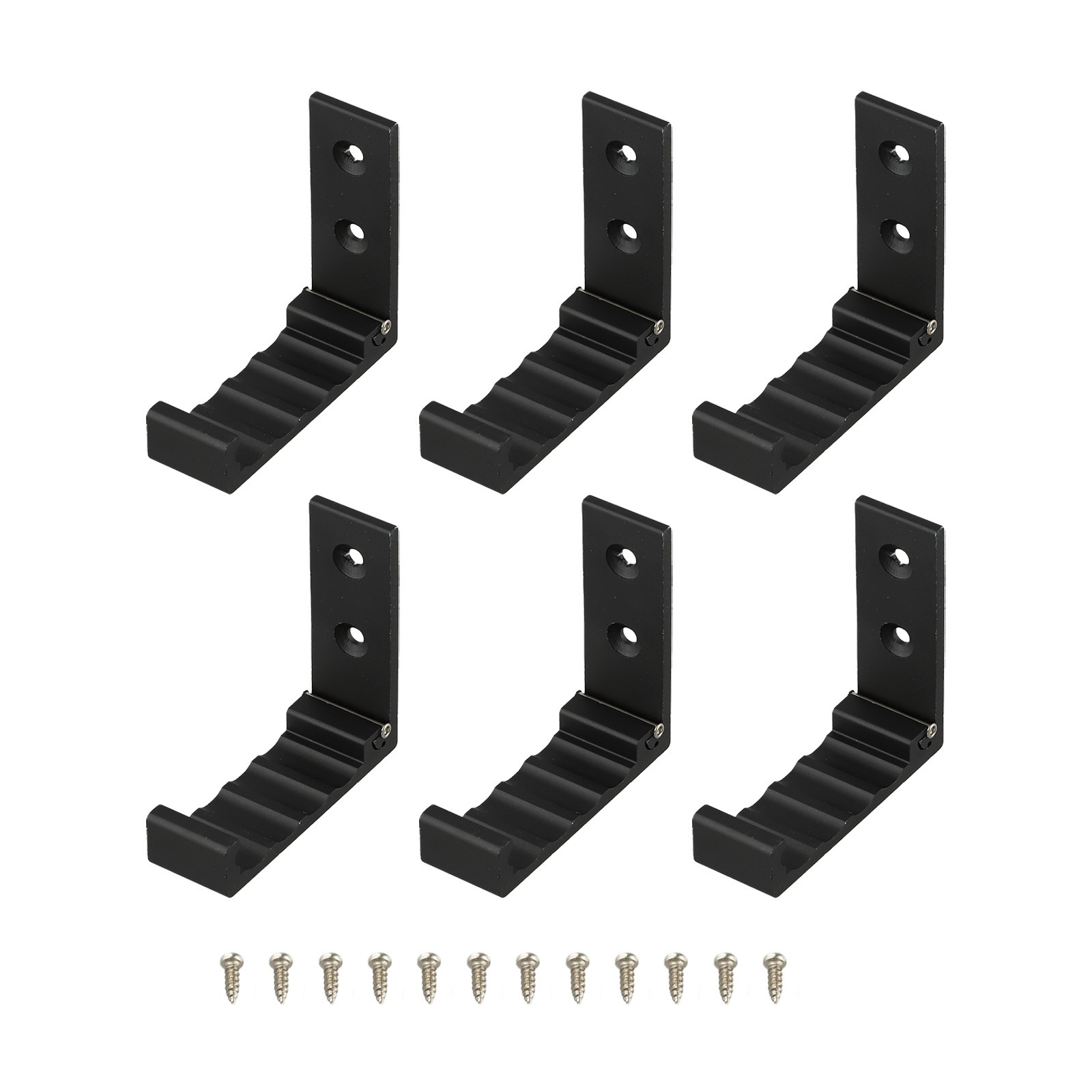 Folding Aluminum Alloy Coat Hook with Screws for Easy Install