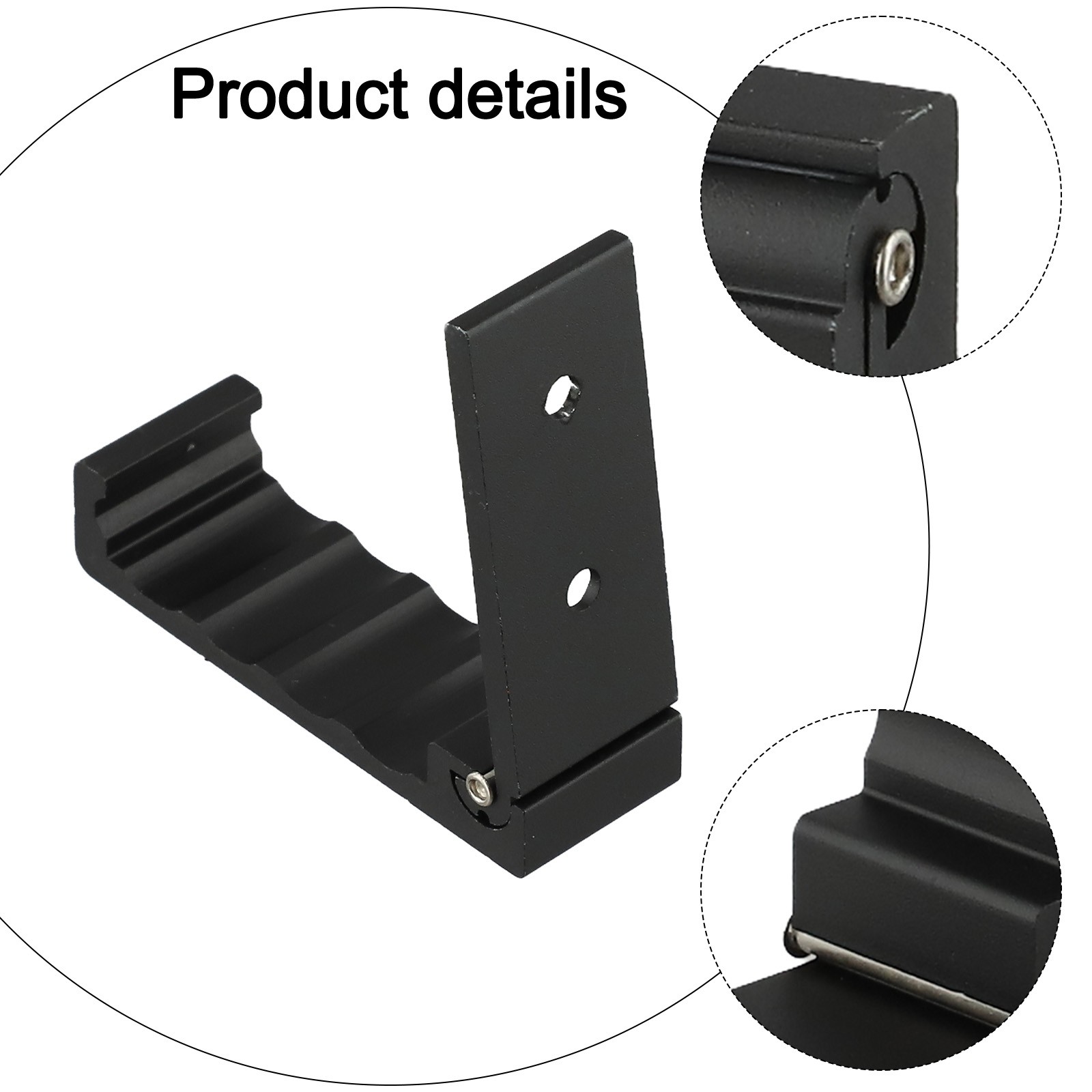 Folding Aluminum Alloy Coat Hook with Screws for Easy Install