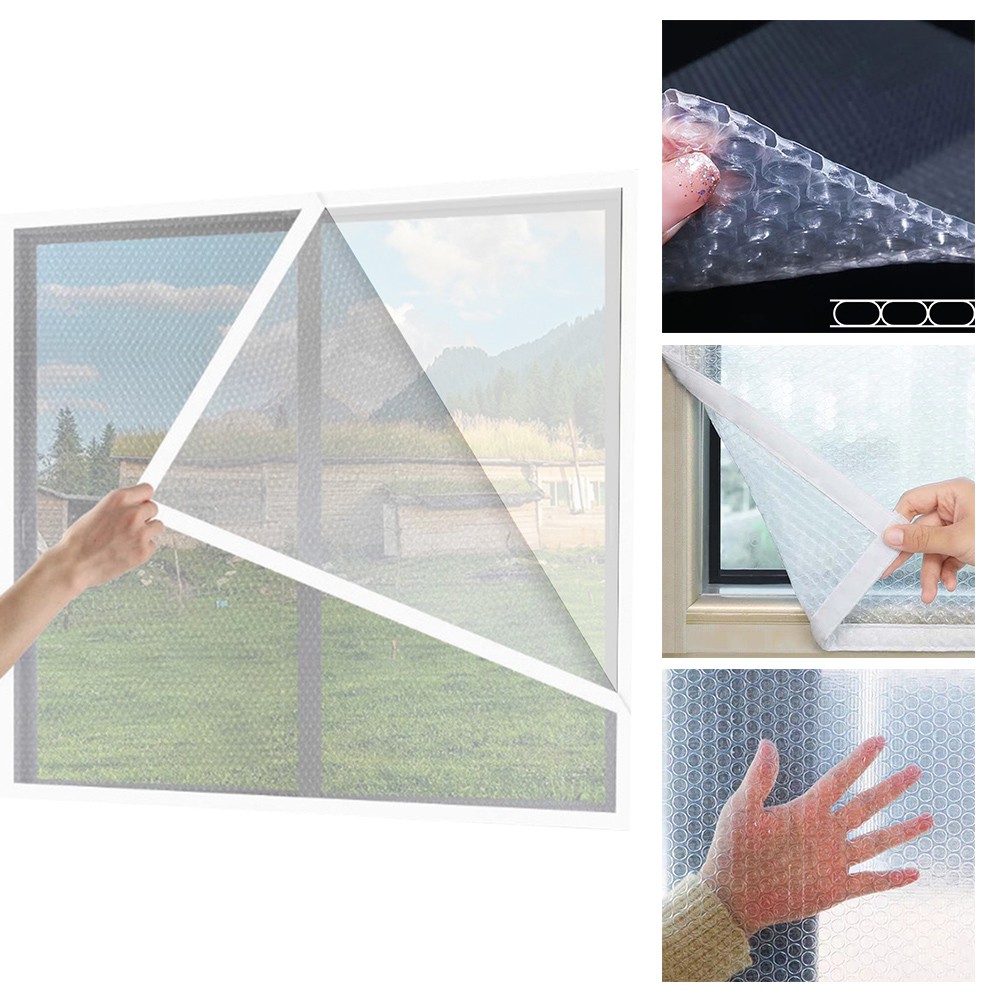 Effektiver Wärmeverlustschutz mit doppelt verdickter PVC-Fensterisolierung - Bild 1 von 16