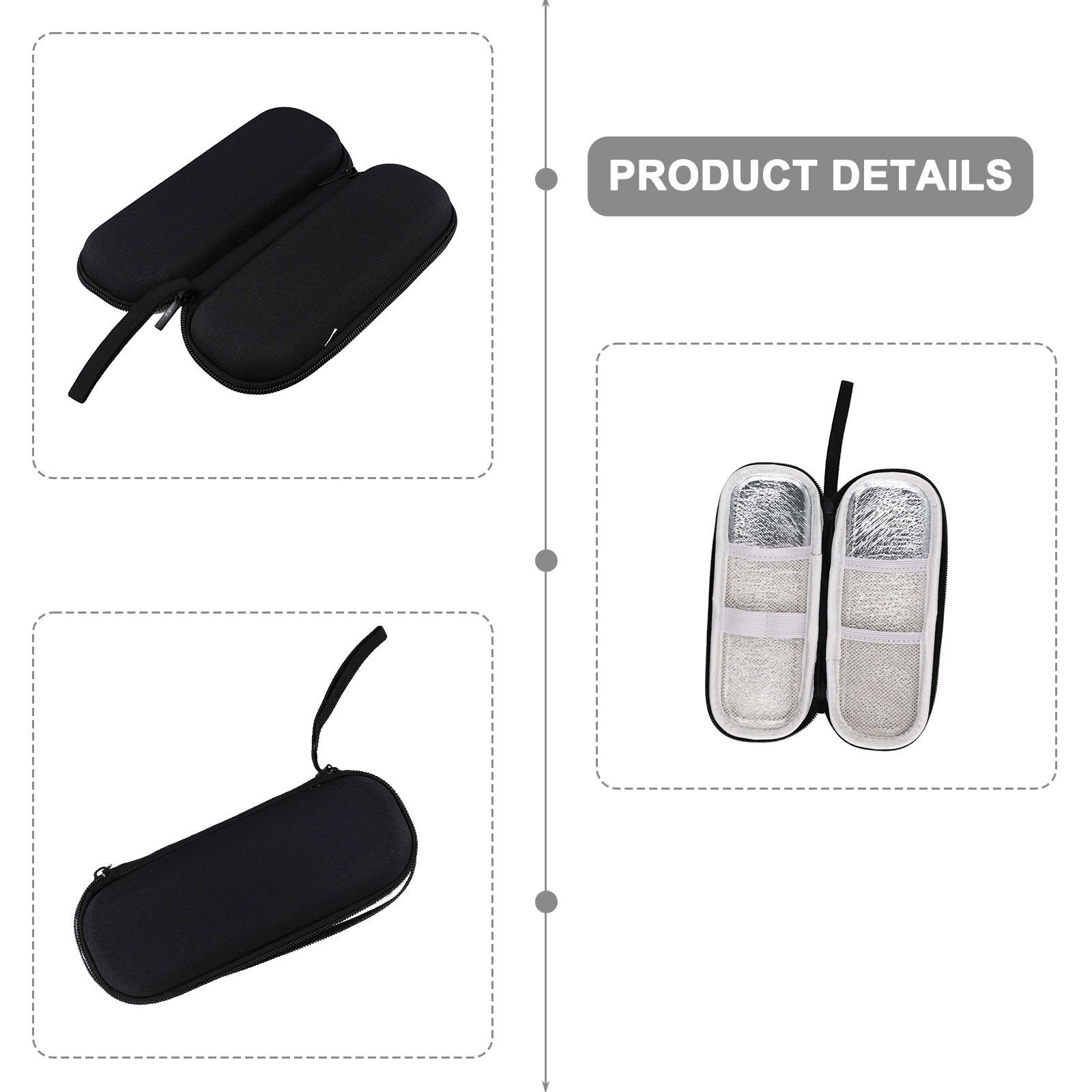 Camping Friendly Freezer Bag with Mesh Storage Compartment and Insulation