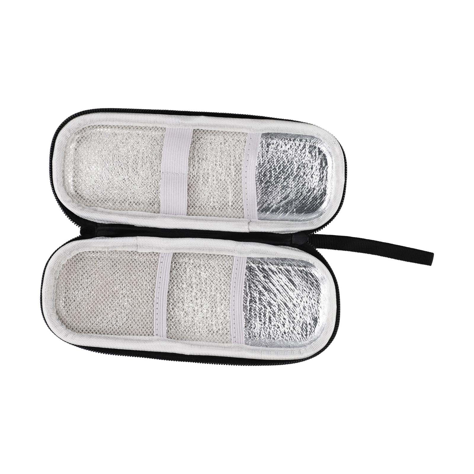 Camping Friendly Freezer Bag with Mesh Storage Compartment and Insulation