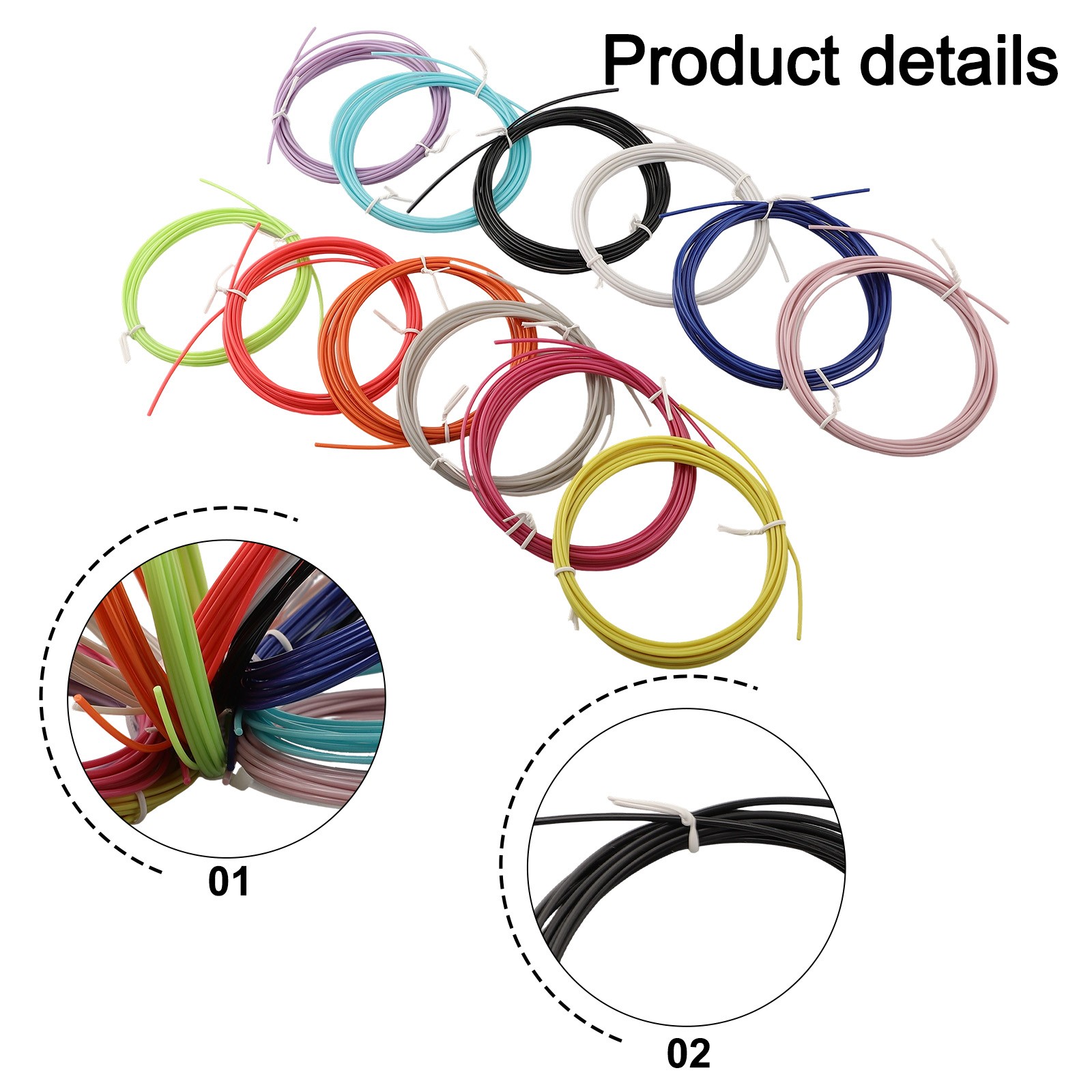 ReFor PLAcement Filament für 3D Drucker Stifte für PLA 1 75mm Multi Color Set - Bild 13 von 25