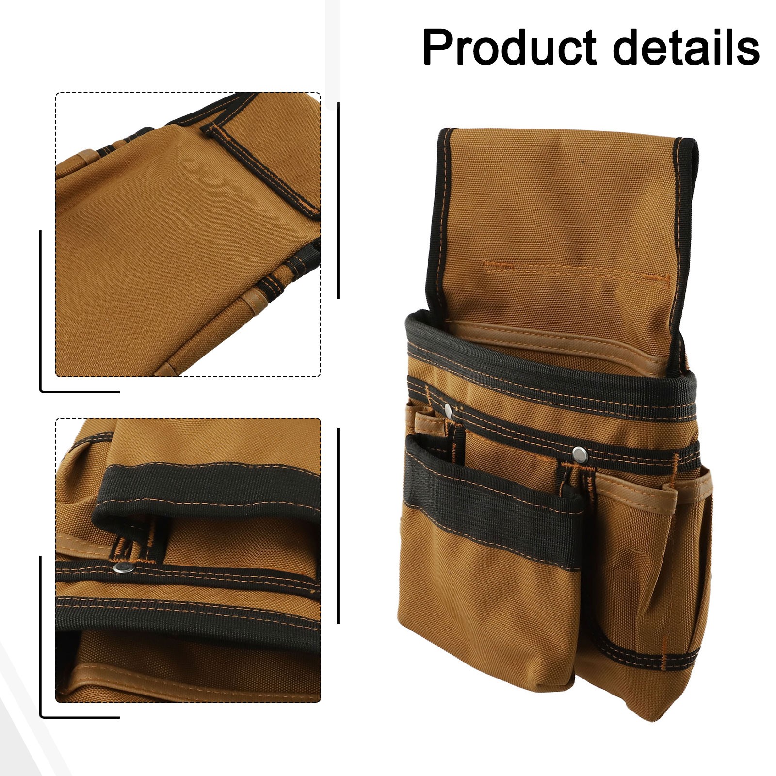 1200D Oxford Fabric Tool Belt with Adjustable Waist and Shoulder Straps