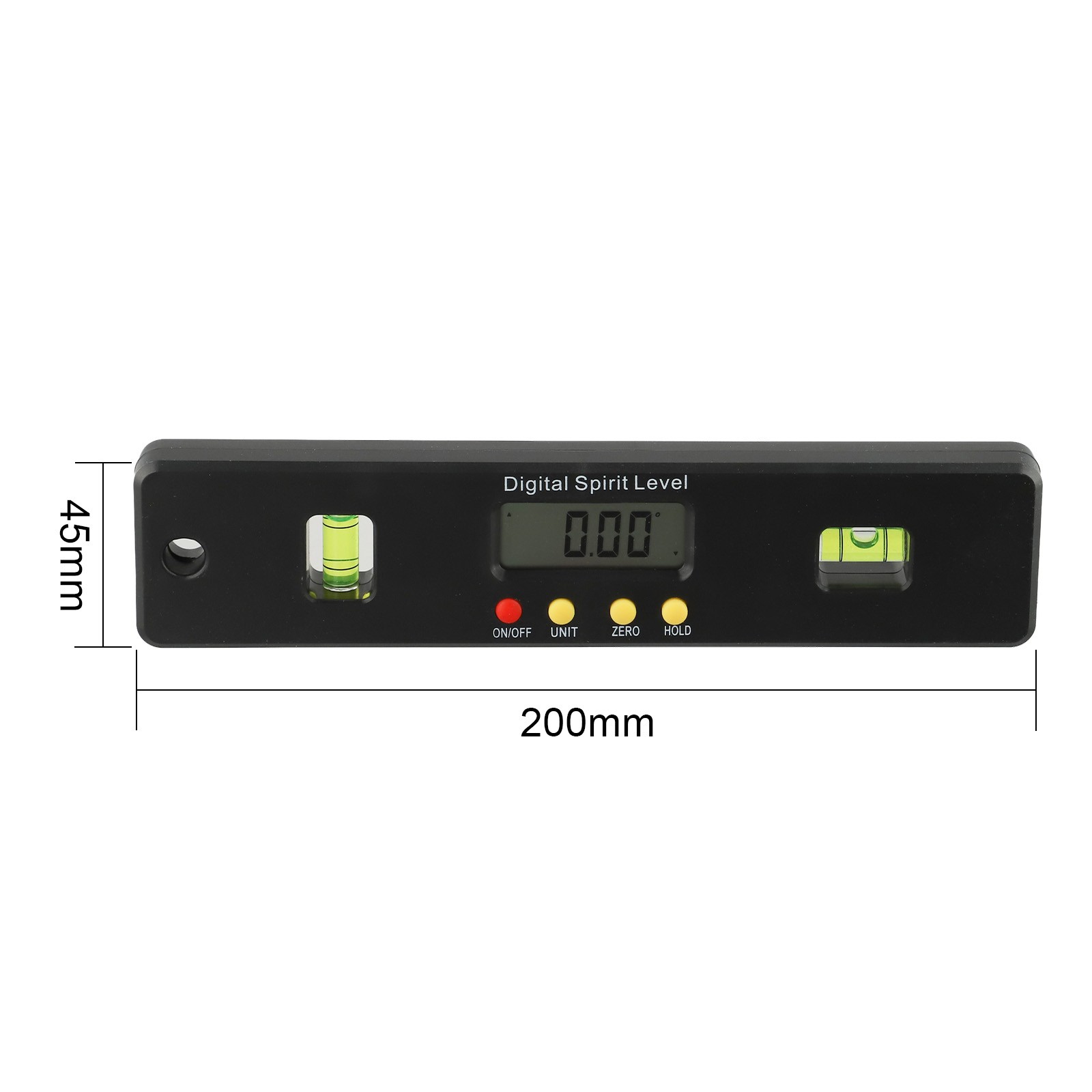 Robust Digital Angle Meter 100150200mm with Magnetic Base for Work