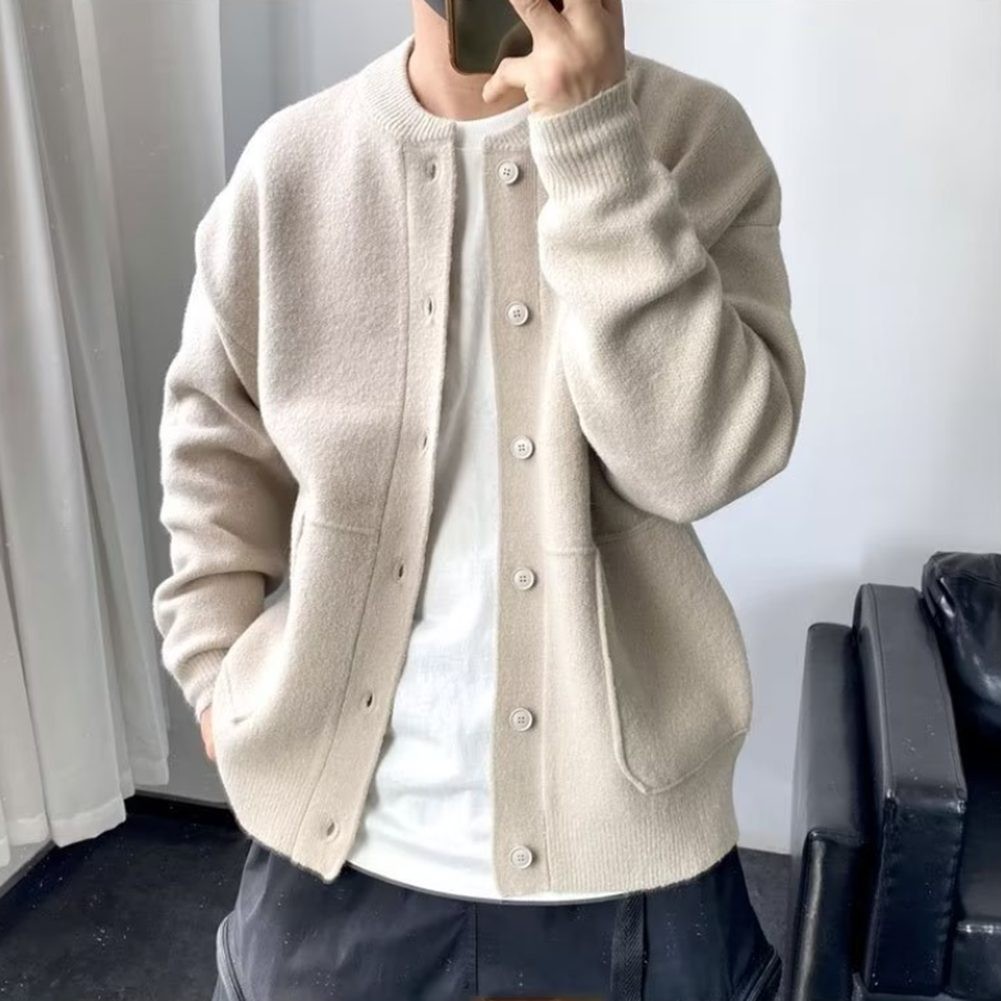 Cardigan homme élégant décontracté pull ample maille acheter épaisse automne et pri