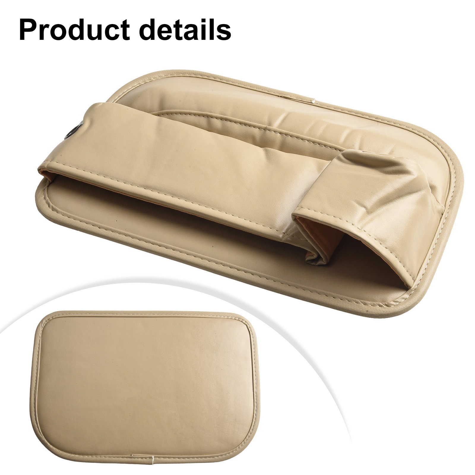 Streamlined Car Leather Cup Holder Gap Bag for économies Efficient Car Seat Organization