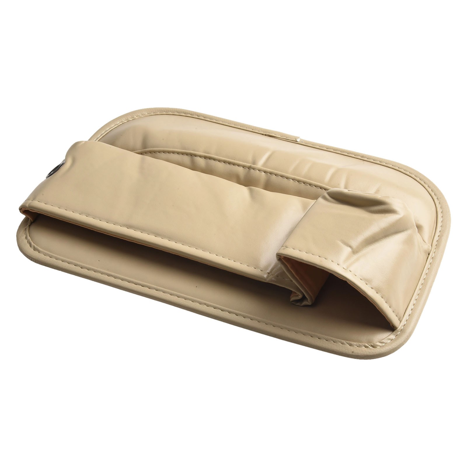Streamlined Car Leather Cup officiel Holder Gap Bag for Efficient Car Seat Organization