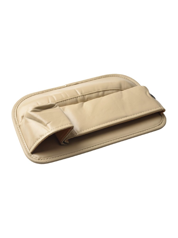 Soldes Streamlined Car Leather Cup Holder Gap Bag for Efficient Car Seat Organization