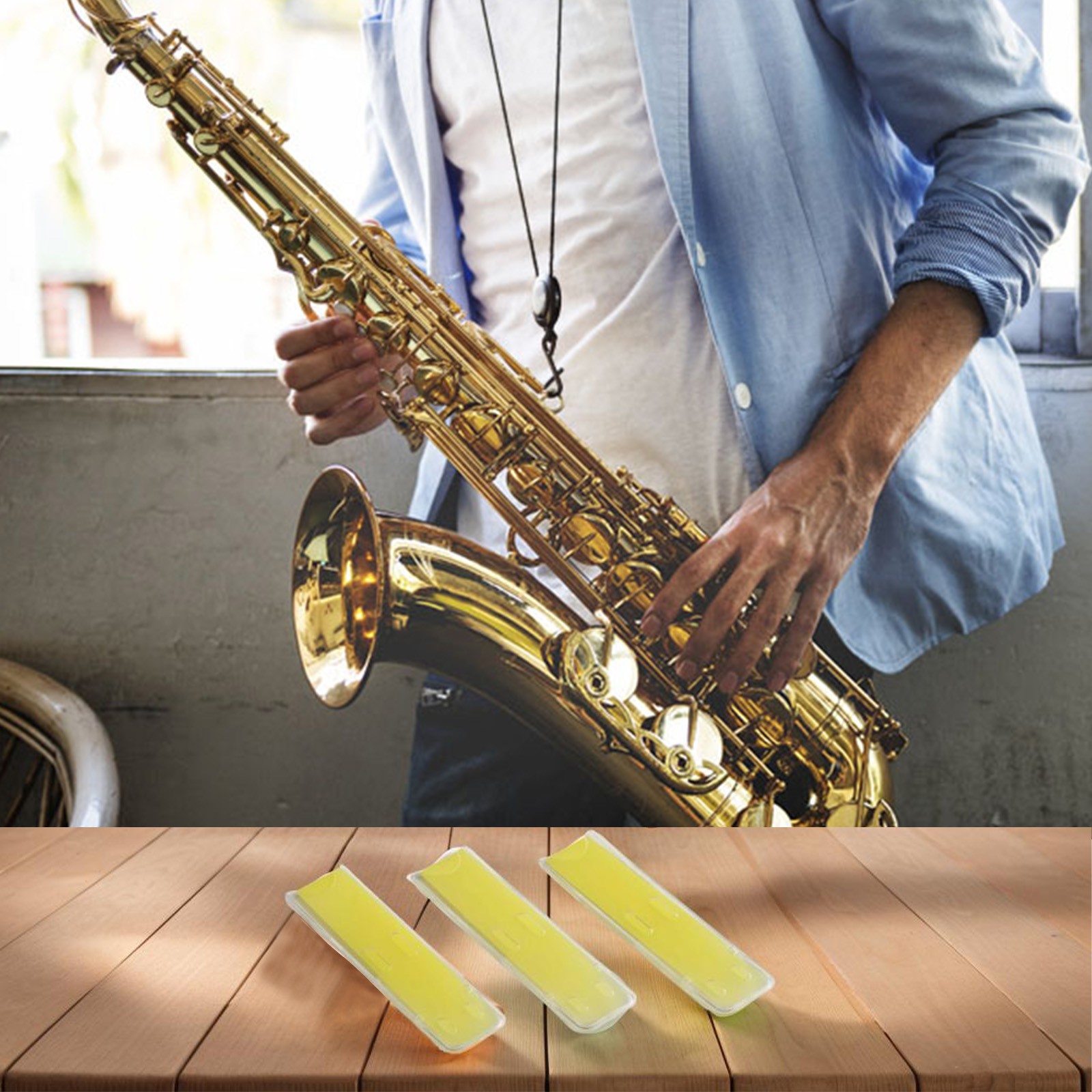 Alto Sax Reeds Resin Synthesis Yellow 3pcs Resin Reeds Strength 1.5 2.0 - Picture 14 of 26
