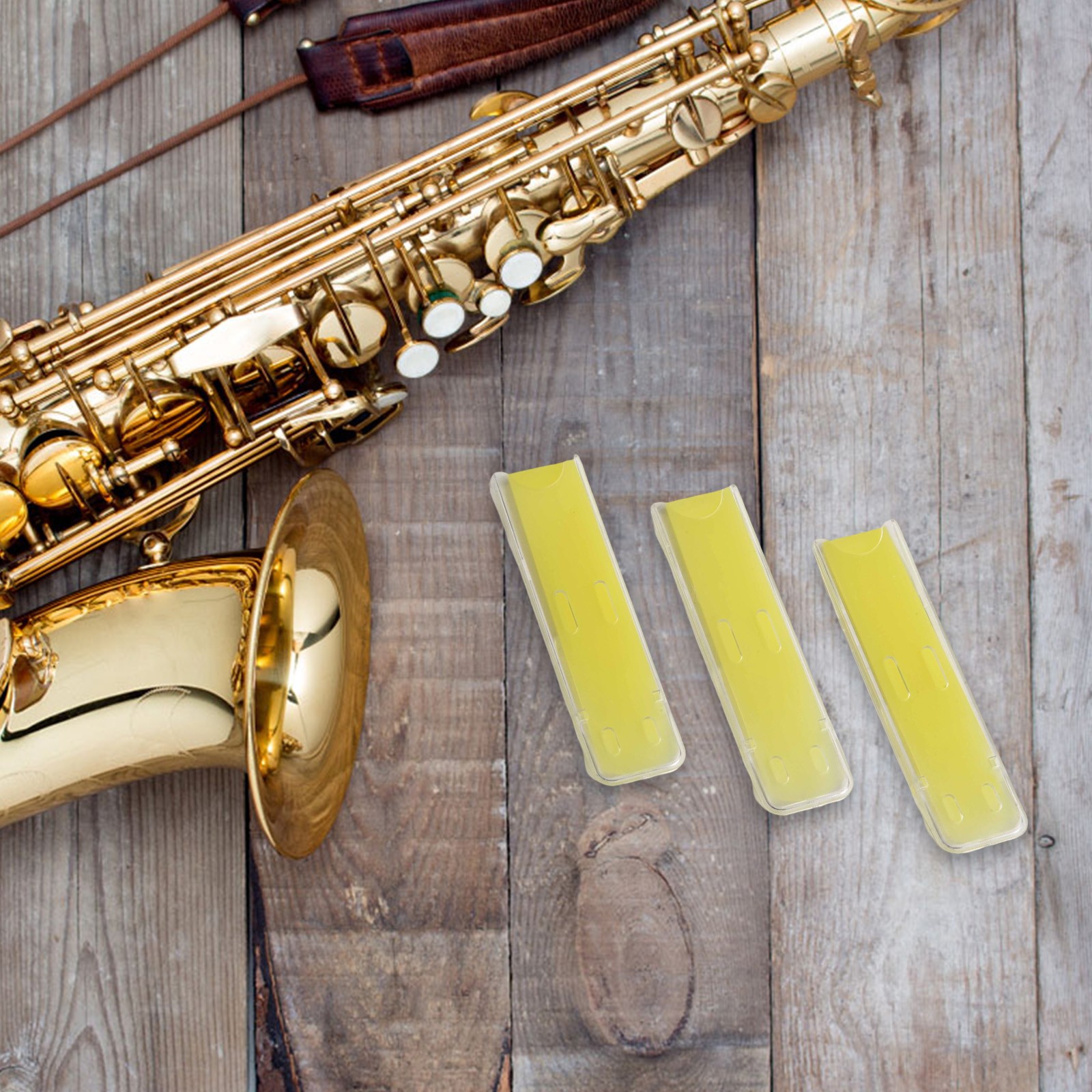 Alto Sax Reeds Resin Synthesis Yellow 3pcs Resin Reeds Strength 1.5 2.0 - Picture 18 of 26