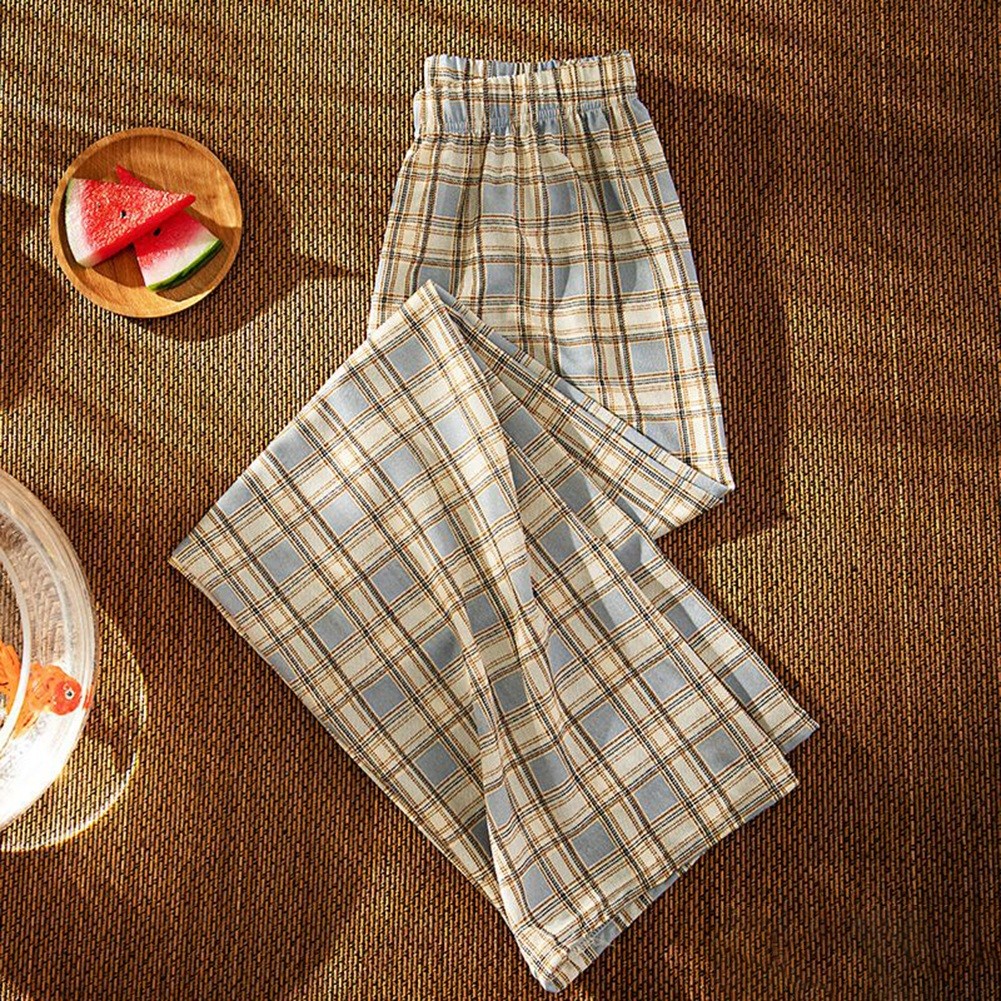 Loose Straight Leg Womens Plaid Trousers Perfect for Club and Holiday Outfits