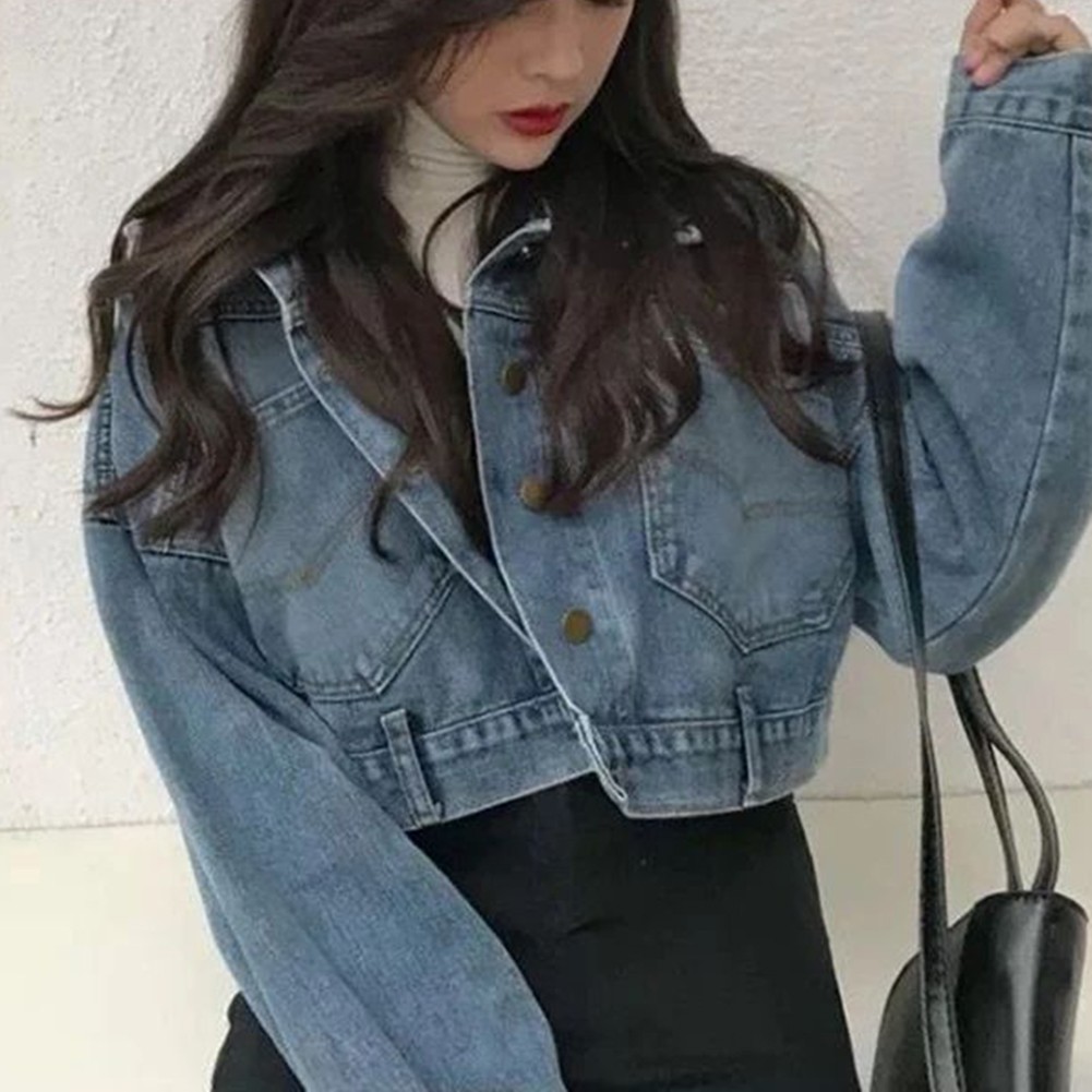 Womens Fashionable Cropped Jacket with Back Slit Perfect for Daily Outings - Picture 15 of 56