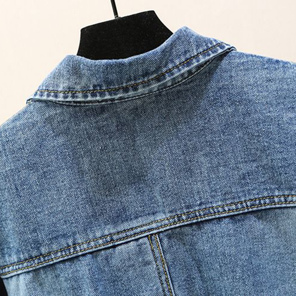 Womens Fashionable Cropped Jacket with Back Slit Perfect for Daily Outings - Picture 20 of 56