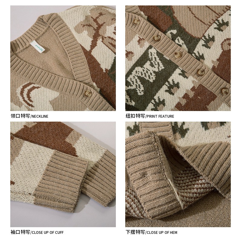 Knitwear featuring Adorable Cartoon Prints Perfect for Daily Outings in Spring - Picture 15 of 40