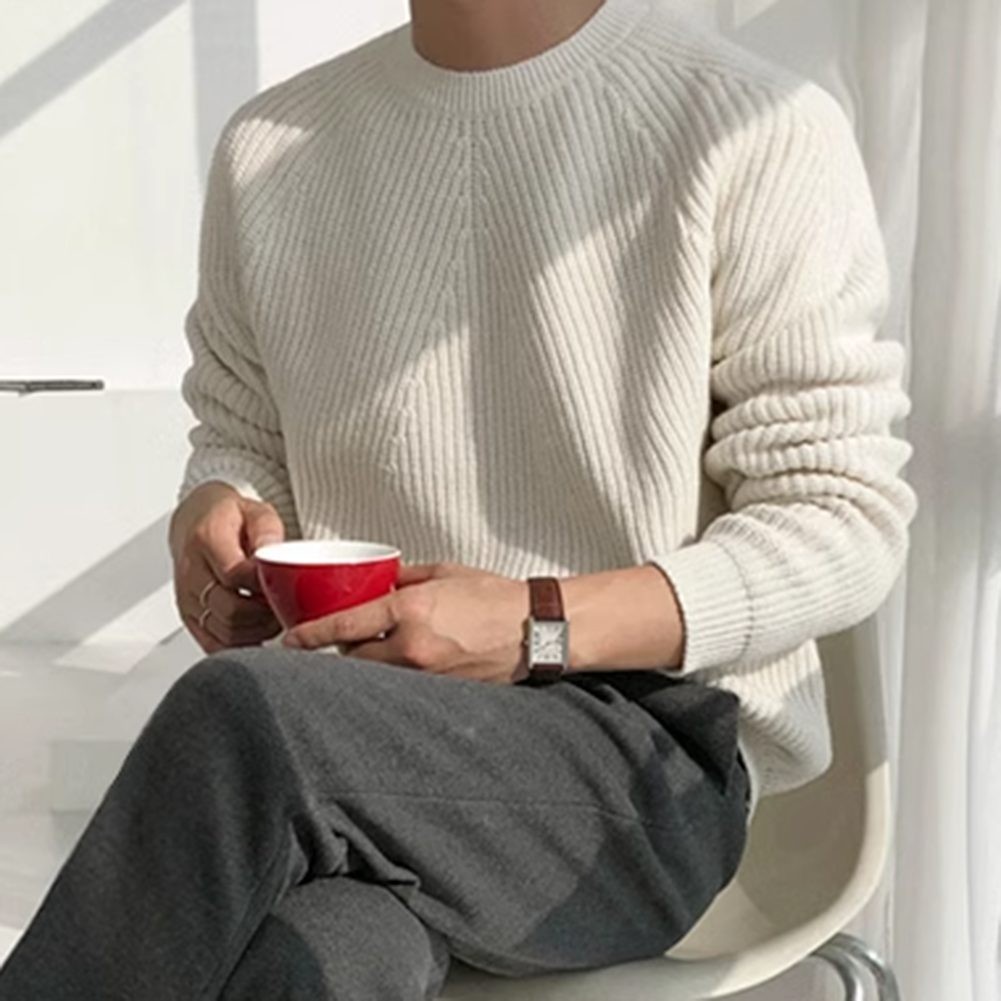 Lifestyle Ready Men's Jacquard Knit Top Perfect for Fall and Spring Wear - Picture 23 of 67