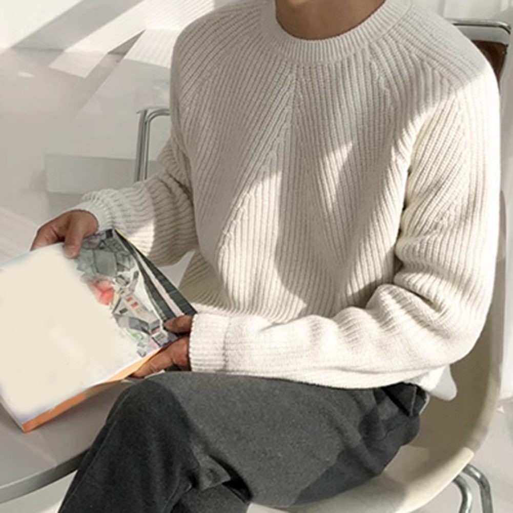 Lifestyle Ready Men's Jacquard Knit Top Perfect for Fall and Spring Wear - Picture 16 of 67
