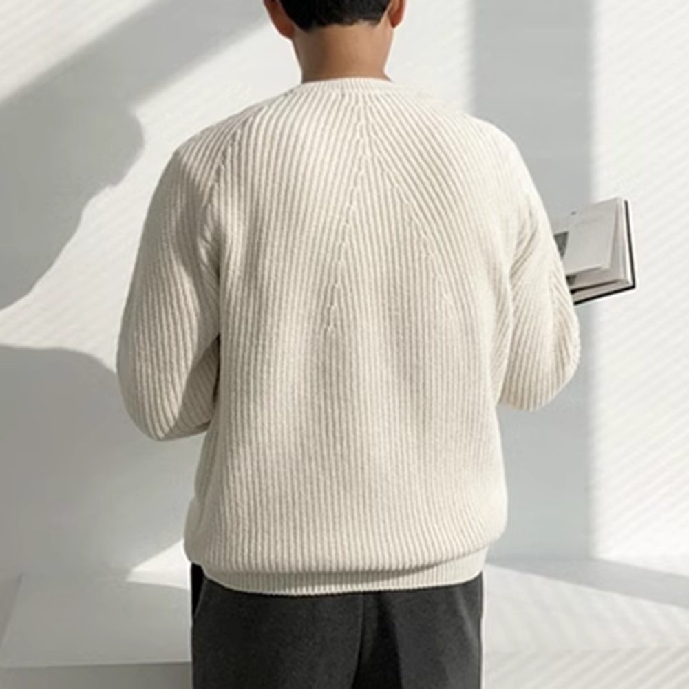Lifestyle Ready Men's Jacquard Knit Top Perfect for Fall and Spring Wear - Picture 20 of 67