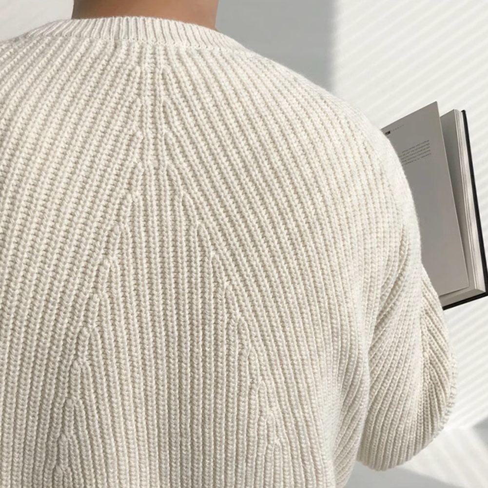 Lifestyle Ready Men's Jacquard Knit Top Perfect for Fall and Spring Wear - Picture 21 of 67