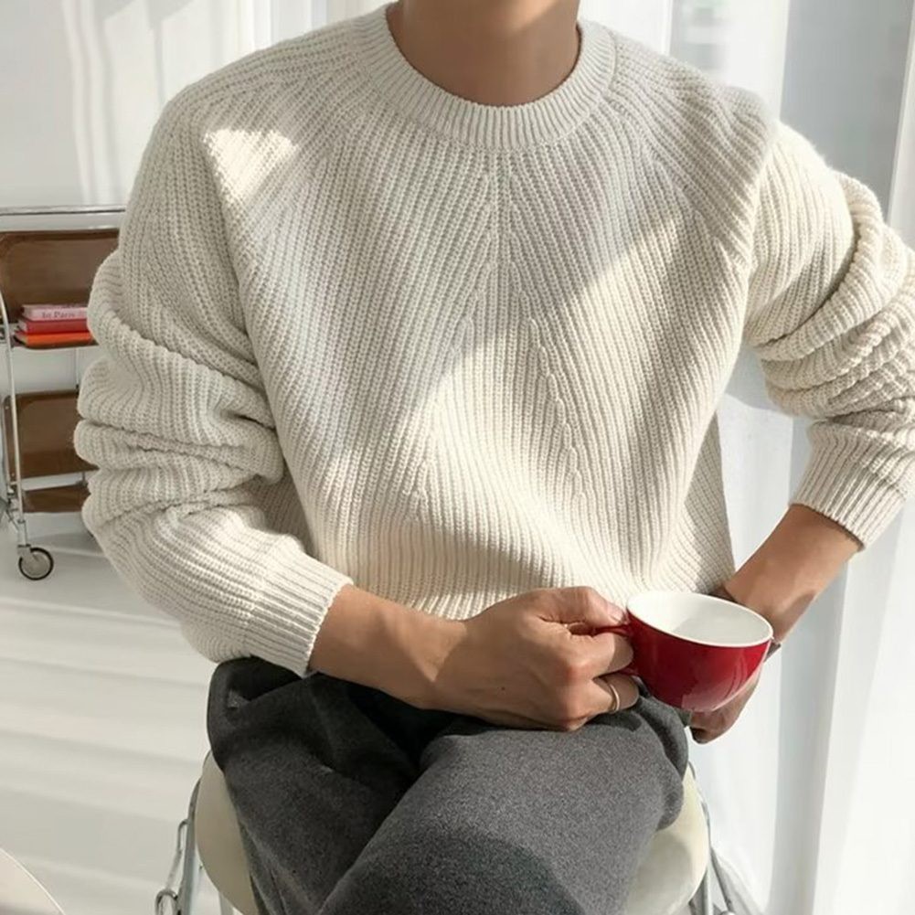 Lifestyle Ready Men's Jacquard Knit Top Perfect for Fall and Spring Wear - Picture 13 of 67
