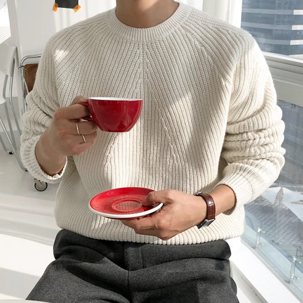 Lifestyle Ready Men's Jacquard Knit Top Perfect for Fall and Spring Wear - Picture 22 of 67