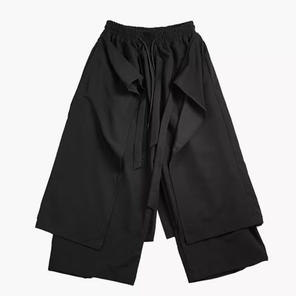 Moderne Herrenhose mit weitem Bein in klassischem Schwarz für den Alltag - Bild 15 von 72