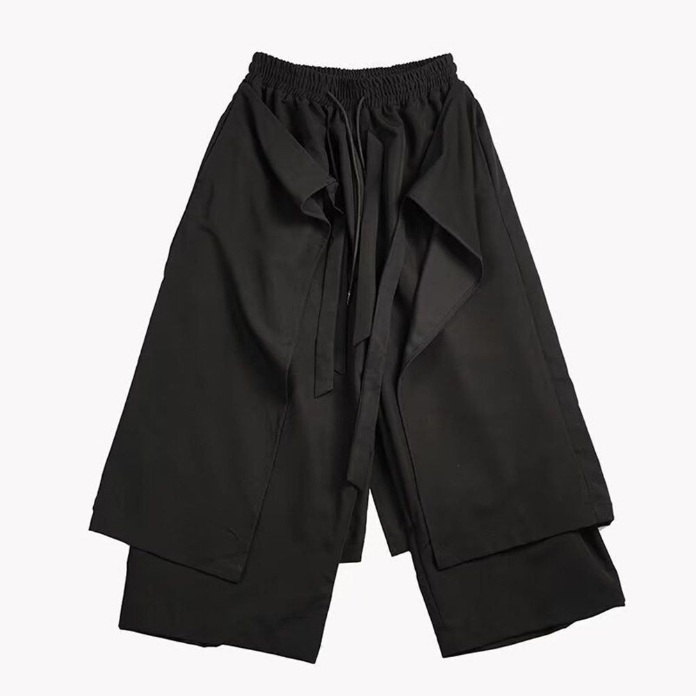 Moderne Herrenhose mit weitem Bein in klassischem Schwarz für den Alltag - Bild 20 von 72