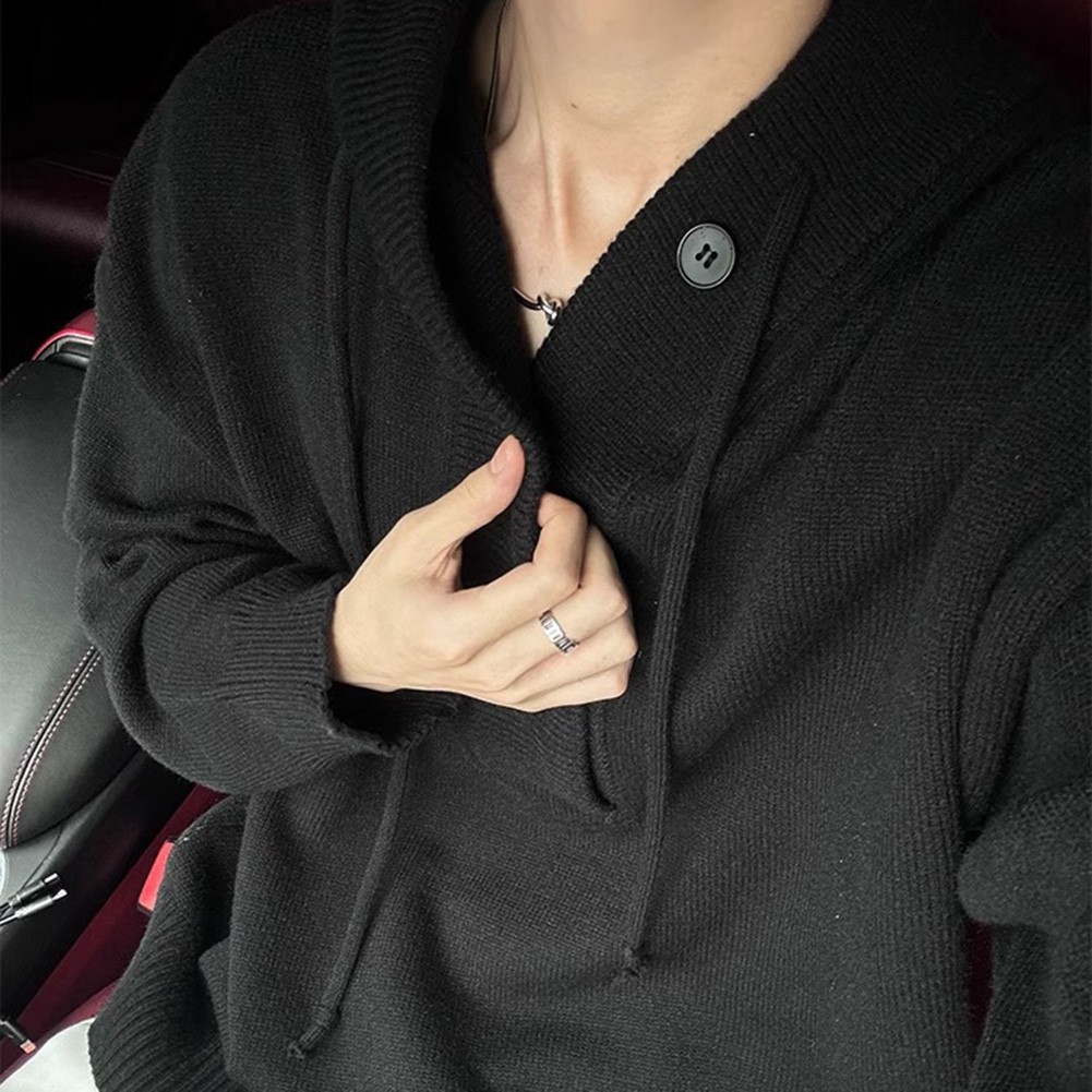Men's Relaxed Fit Hooded Sweater Ideal Choice for Spring and Autumn Fashion - Picture 15 of 48