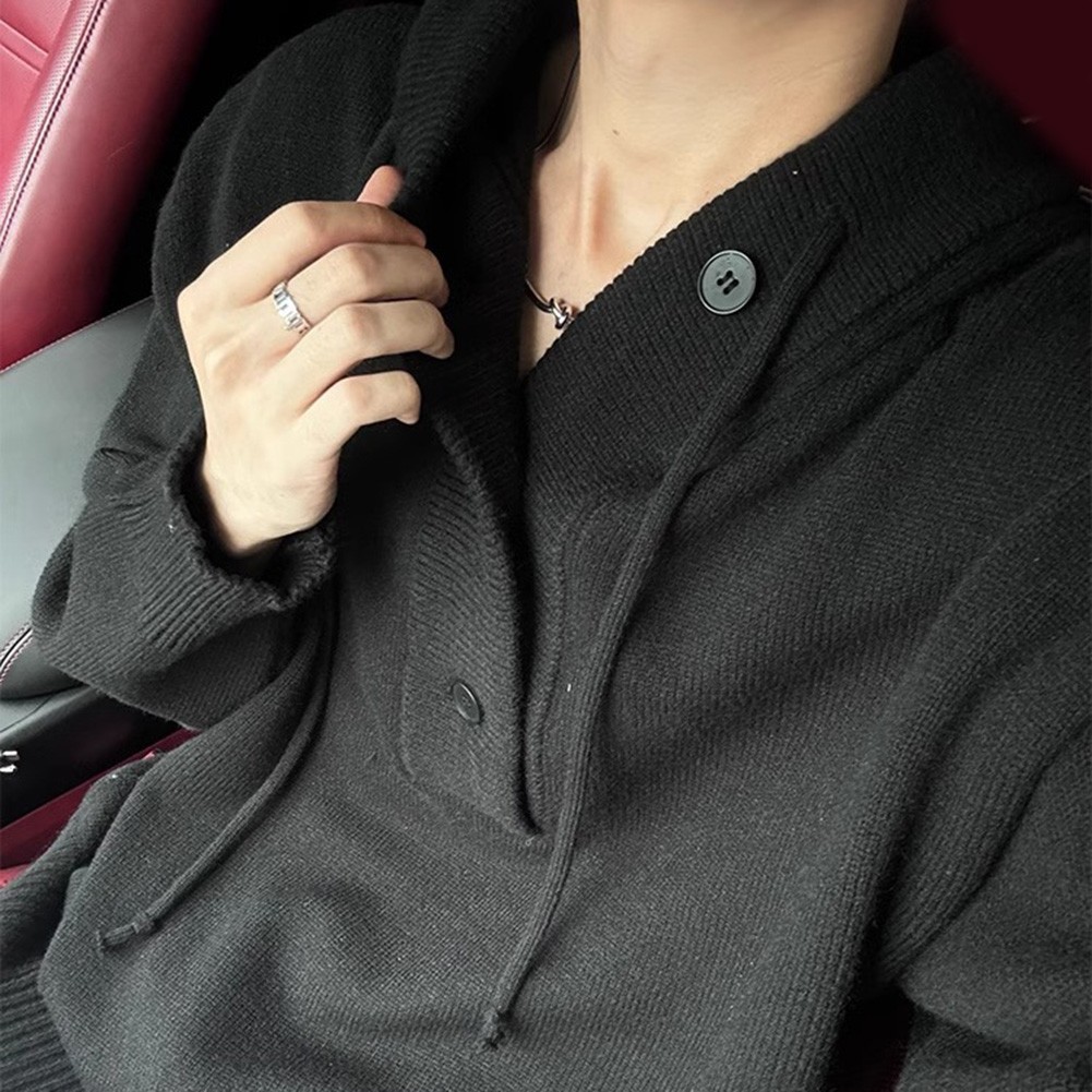 Men's Relaxed Fit Hooded Sweater Ideal Choice for Spring and Autumn Fashion - Picture 21 of 48