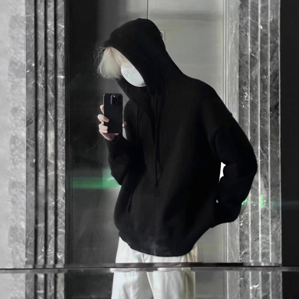 Men's Relaxed Fit Hooded Sweater Ideal Choice for Spring and Autumn Fashion - Picture 17 of 48