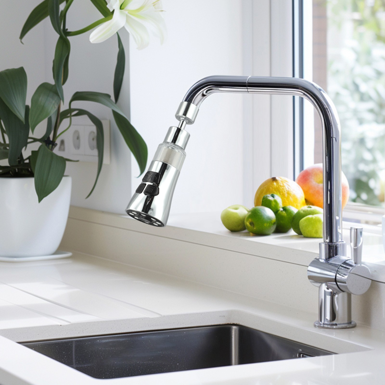 Advanced Kitchen Tap Extender Three Functionalities Designed for Everyday Tasks - Picture 33 of 38