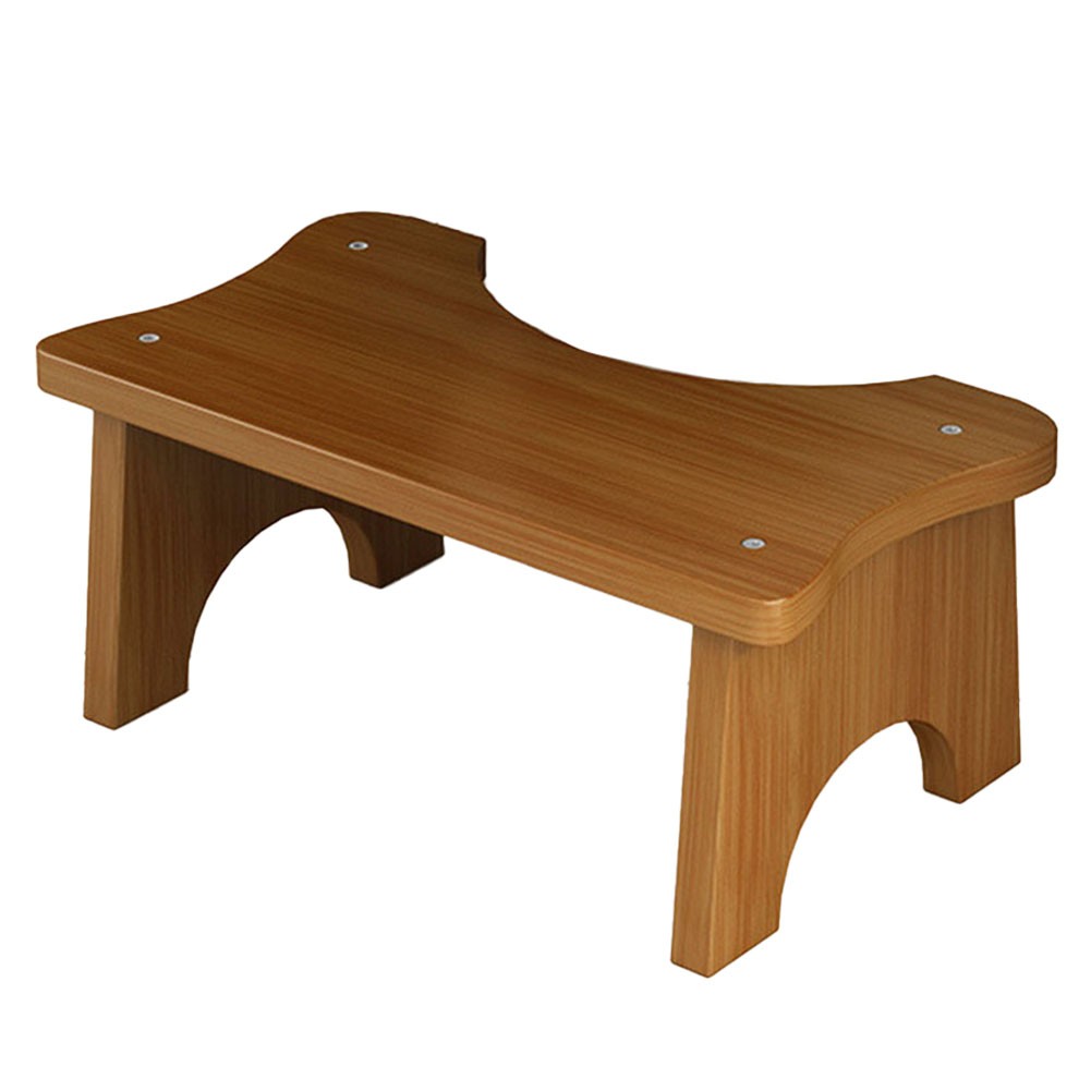 Space Saving Non Slip Wooden Toilet Stool Perfect for Bathroom For Comfort - Picture 22 of 29