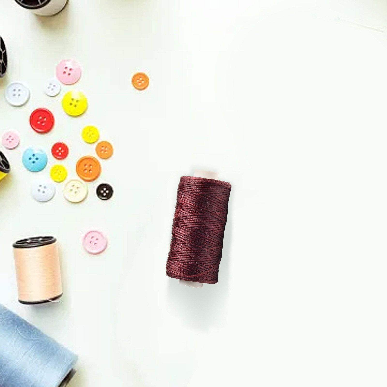Versatile Waxed Sewing Line Thread for Leather Crafts 0 8mm Diameter 50M Length - Picture 28 of 36