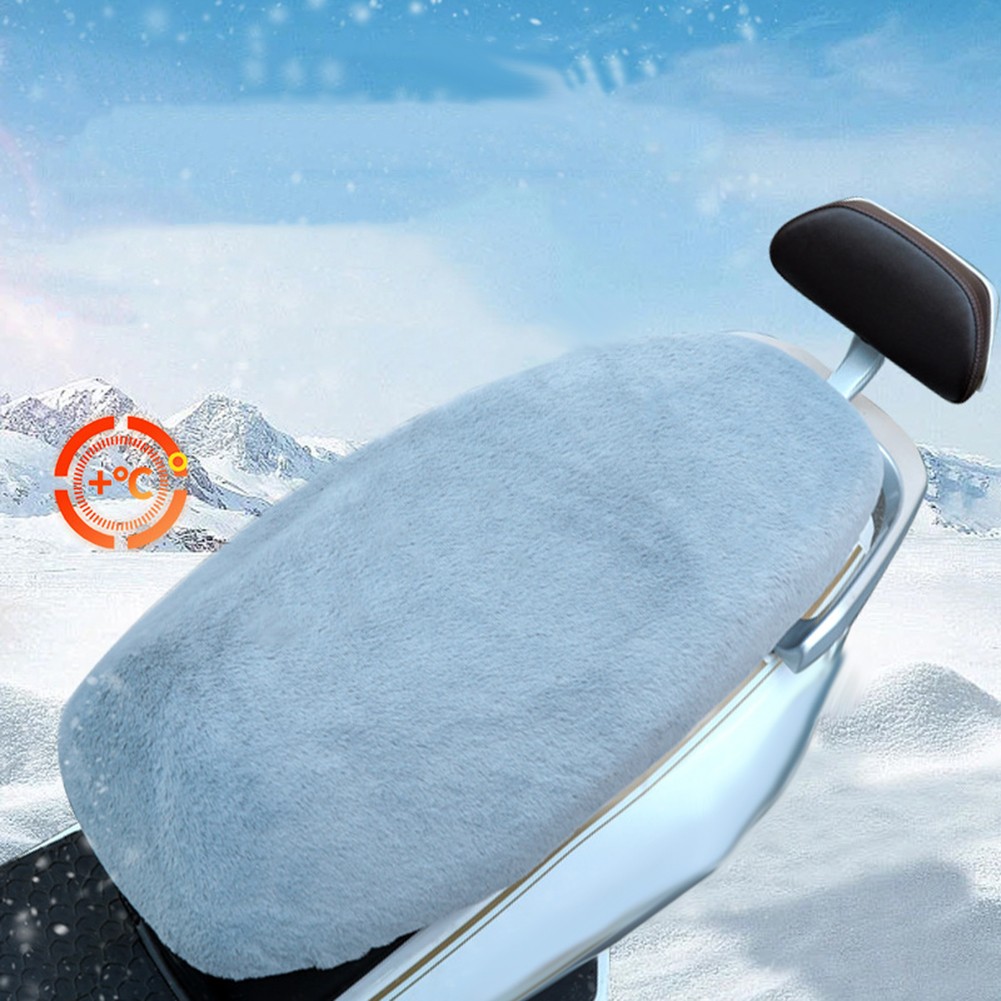 Warmth and Style Combined Motorcycle Cushion Cover with Fleece Material - Picture 14 of 19