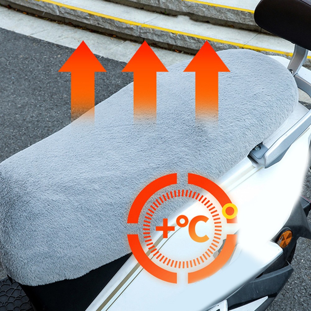 Warmth and Style Combined Motorcycle Cushion Cover with Fleece Material - Picture 18 of 19