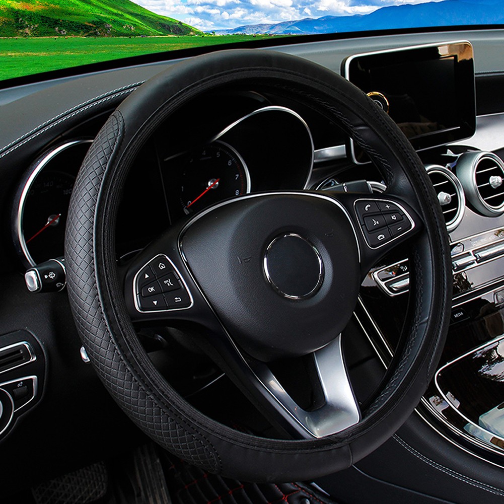 Ein Hauch von Luxus atmungsaktive rutschfeste Auto Lenkradbezüge verfügbar - Bild 20 von 26