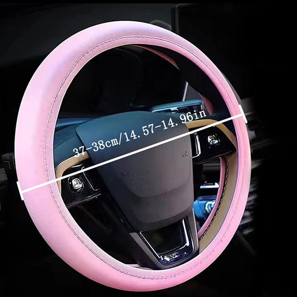 Comfortable 10 Piece Steering Wheel Cover Set for Women with Seat Belt Pads - Picture 17 of 24