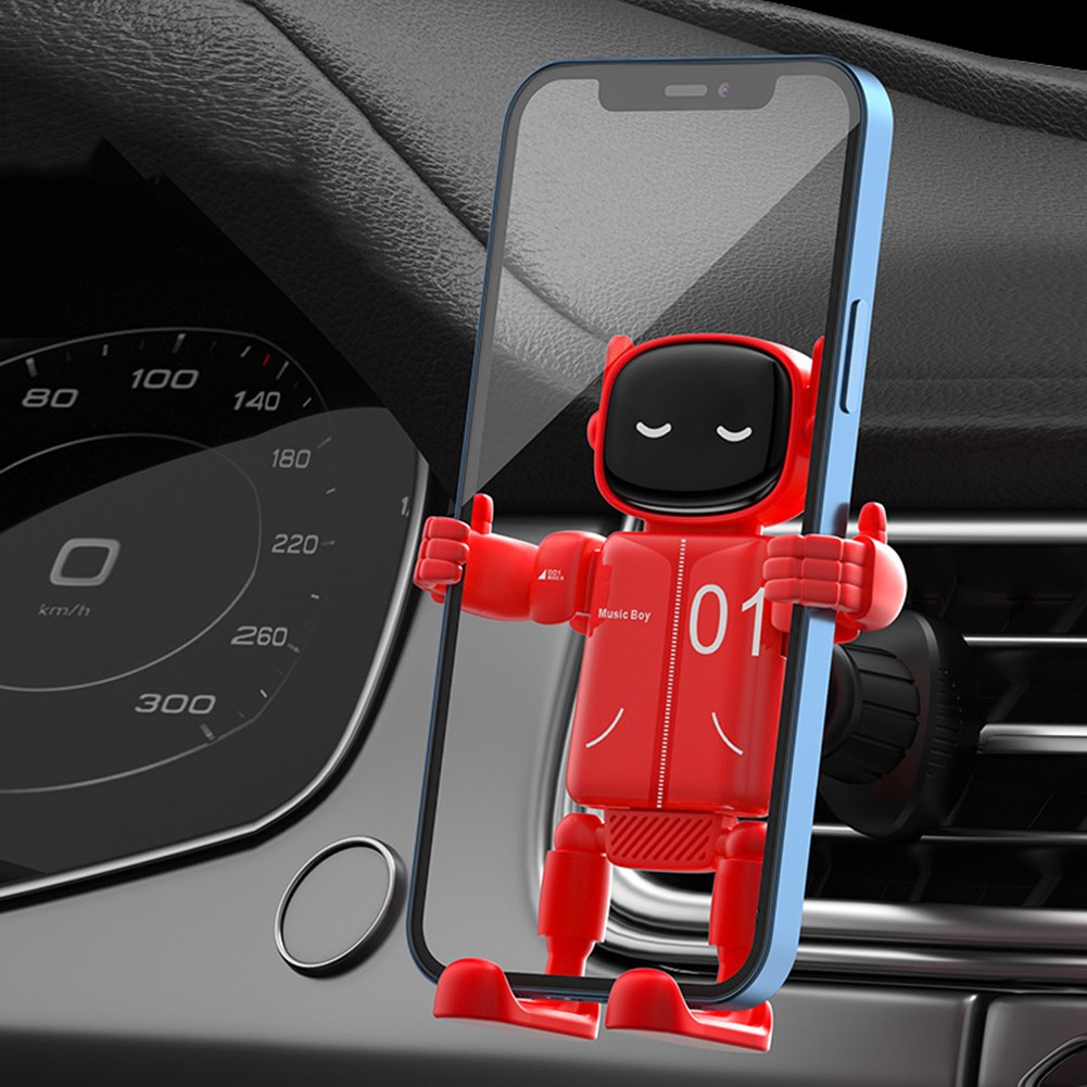 Fun et fonctionnel pour robot dessin animé pour support téléphone voiture pou - Photo 24 sur 28